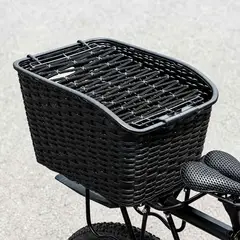 Rockbros - Pack Cesta y Parilla Trasera de Bicicleta