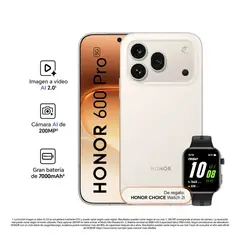 HONOR - 600 PRO 12RAM 512GB GOLDEN WHITE + WATCH 2i - REGISTRADO