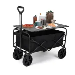 GENERICO - Carrito Plegable Con Mesa Para Compras Para Llevar De Todo 220kg