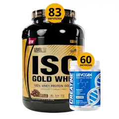 EVOGEN - Iso gold whey 2.5kg Proteina Isolatada chocolate + Creatina 300gr