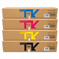 FIVEX - Kit de Toner Kyocera Compatible TK-8117 Negro y Colores M8124cidn