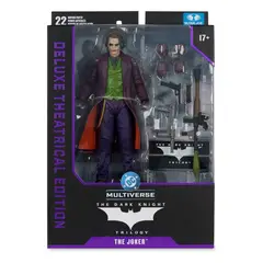 MCFARLANE - Figura De Acción The Joker The Dark Knight 18Cm Con Accesorios DC Multiverse