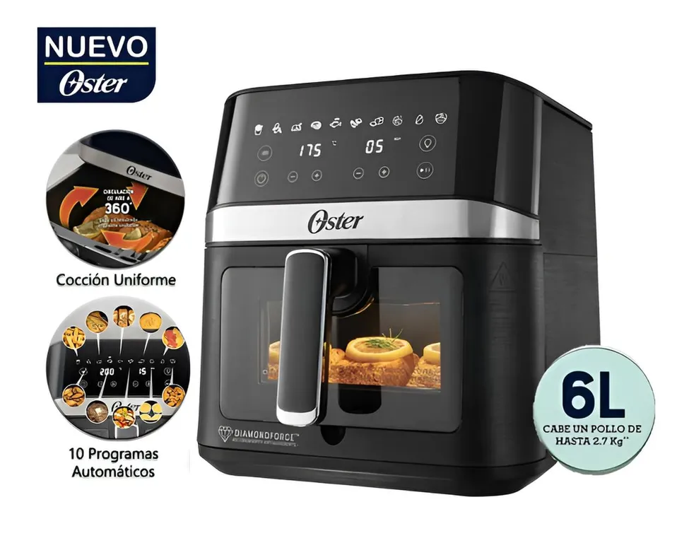 Freidora de Aire Digital 6 Litros Recubrimento Diamondforce CKSTAF60WDDF