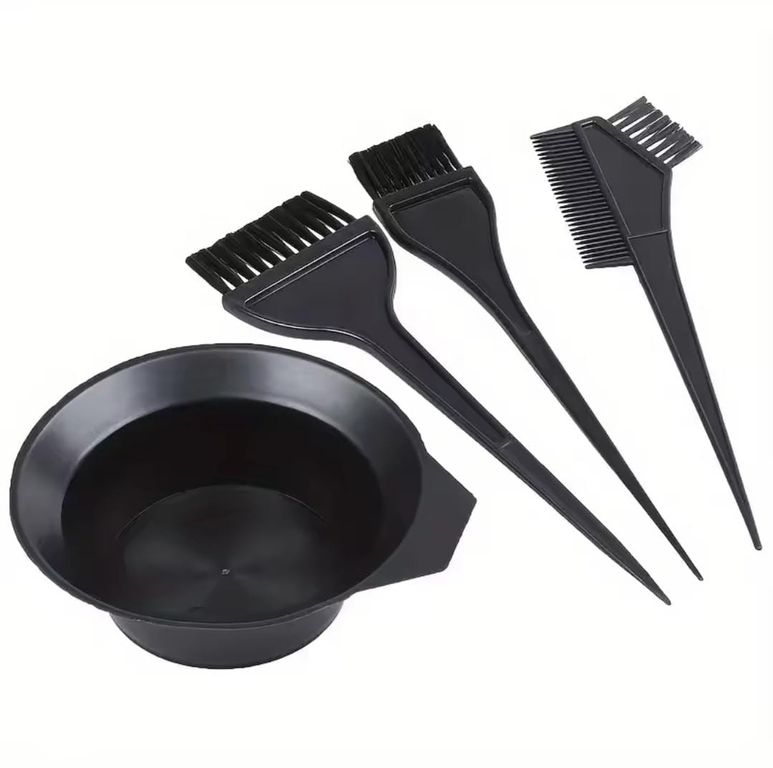 Kit para Teñir Cabello Set de Brochas y Cepillos con Bol