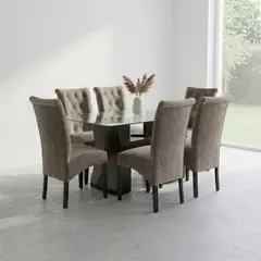 TODO SOBRE HOGAR - Juego de Comedor Zafra 6 Sillas