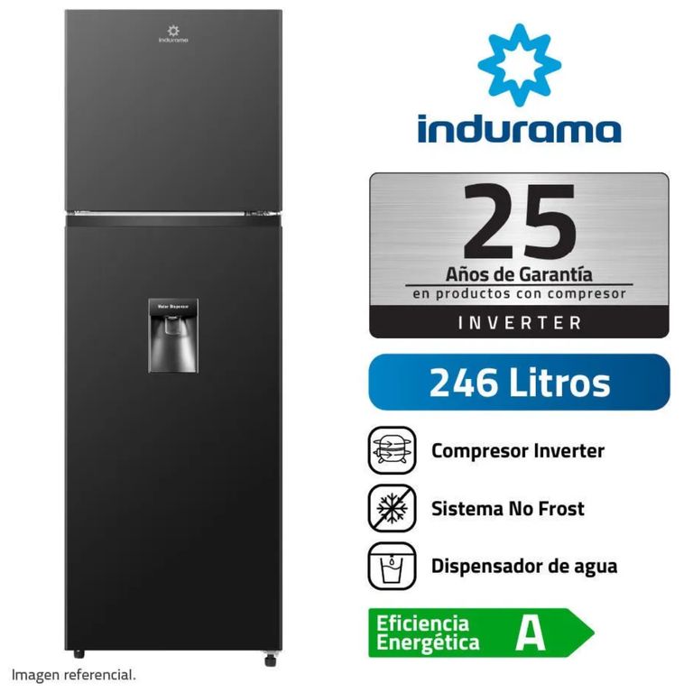 Refrigerador No Frost 246 L Con Dispensador RI-389DNI Negro