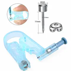 GENERICO - Perforador de oreja para piercing en la oreja con arete de acero