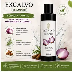 GENERICO - EXCALVO SHAMPOO ANTICAÍDA FUERZA NATURAL PARA TU CABELLO