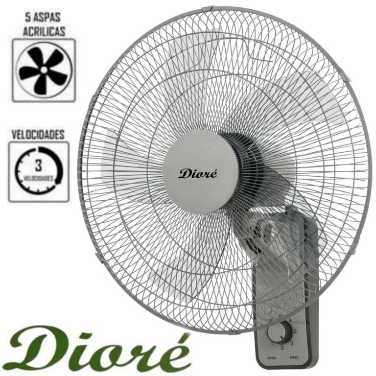 Ventilador de pared 18 Pulgadas de 5 Aspas 60 Watts MWF-1805