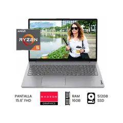 LENOVO - Laptop Ryzen 5-7520U Ram 16GB Disco SSD 512GB 15.6 "FHD