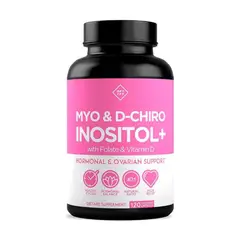 GENERICO - Myo & D-chiro Inositol + Folato y Vit D 120 Capsulas - Optify + Obsequio