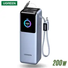 UGREEN - Power Bank Nexode Pro Cable Retractil 200w 25000mah Display