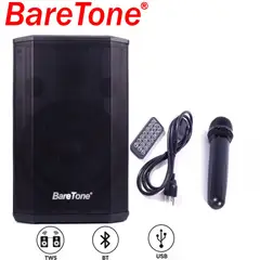 BARETONE - Parlante profesional MAX-B8 con batería, USB BT 01 micrófono