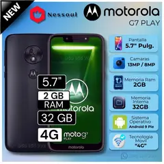 MOTOROLA - Celular G7 Play 5.7" Pulg. 2GB RAM 32GB Android 9 - Negro