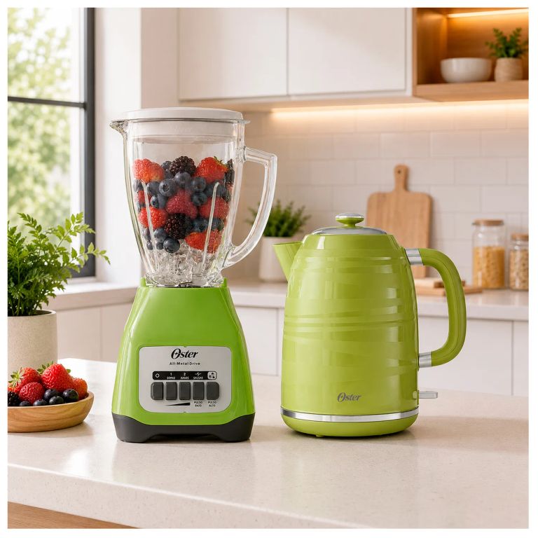 Licuadora BLSTKAGKPB mas Hervidor Electrico BVSTKT4177K Verde