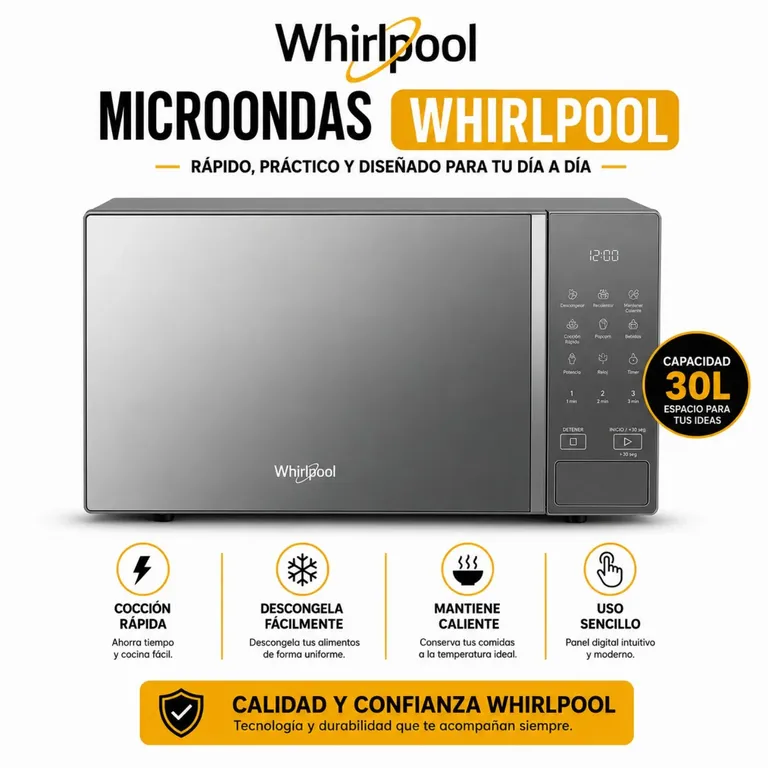 Microondas De 30 Lt. WM2011D silver
