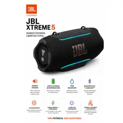JBL - Xtreme 5 Altavoz portátil BT 6.0/ IP68 Impermiable Agua y Polvo/ AURACAST/ iA EQ/ POWER BANK INC