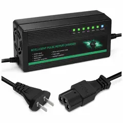 GENERICO - Cargador Automático 60V 6A Para Scooter Eléctrico Con Luz Indicadora De Carga LED