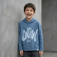 LE PETIT COMPANY - Polo Niño Azul Algodón - ANG Kidz