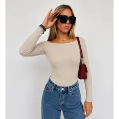 GENERICO - POLO BLUSA DE MUJER MANGA LARGA EN TENDENCIA