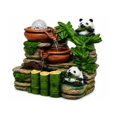 GENERICO - FUENTE DECORATIVA DE AGUA CON DISEÑO DE OSITOS PANDAS Y BAMBÙ