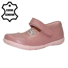 BRUNO KIDS - ZAPATO CAMINANTE NIÑA DE CUERO ROSA OSCURO
