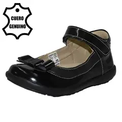 BRUNO KIDS - ZAPATO CAMINANTE NIÑA DE CUERO CHAROL NEGRO
