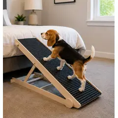 GENERICO - Rampa Madera Ajustable para mascotas