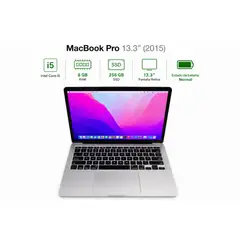 APPLE - MacBook Pro Retina 13.3" 2015 Core i5 8GB RAM 256GB SSD Reacondicionado Grado A