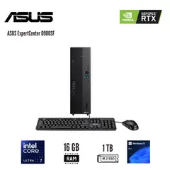 ASUS - Computadora ExpertCenter D900SF Core Ultra 7 265 16GB DDR5 1TB SSD RTX A400.