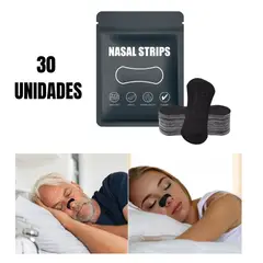 GENERICO - Tiras nasales antironquidos para corrección de respiración, parche nasal transpirable, tiras nasales