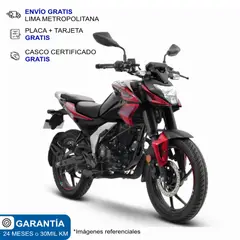 PULSAR - Motocicleta BAJAJ N125 FI - Negro Rojo