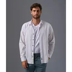 Mbo - Camisa 100% Algodón Manga Larga Hombre