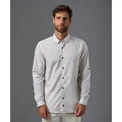Mbo - Camisa 100% Algodón Manga Larga Hombre