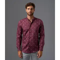 Mbo - Camisa 100% Algodón Manga Larga Hombre