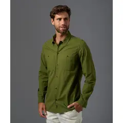 Mbo - Camisa 100% Algodón Manga Larga Hombre