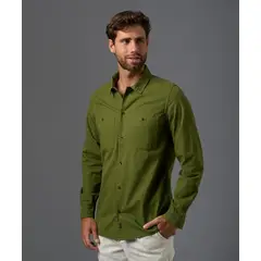 Mbo - Camisa 100% Algodón Manga Larga Hombre