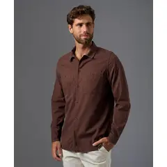 Mbo - Camisa 100% Algodón Manga Larga Hombre