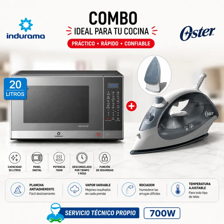 Horno Microondas 20L 700W MWI-20TCRP Croma
