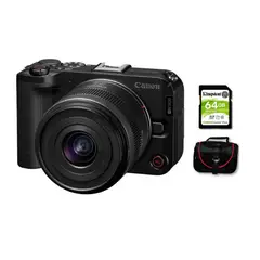 CANON - Cámara mirrorless EOS R50 V + estuche + MicroSD 64GB
