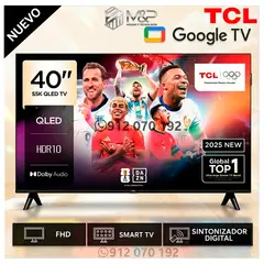 TCL - Televisor QLED 40 Full HD Smart Google TV 40S5K