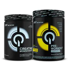 Qnt - Pack Creatina Monohidratada 300g + Pre-Entreno Overdrive Limón 390g
