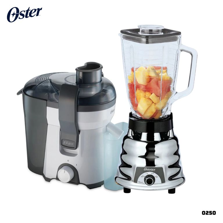 LICUADORA CLASICA 2 VELOCIDADES CROMADA - 250-22 + EXTRACTOR FPSTJE316W