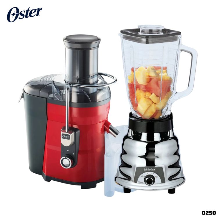 LICUADORA CLASICA 2 VELOCIDADES CROMADA - 250-22 + EXTRACTOR FPSTJE317R