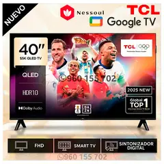 TCL - Televisor 40 QLED Full HD Smart Google TV 40S5K
