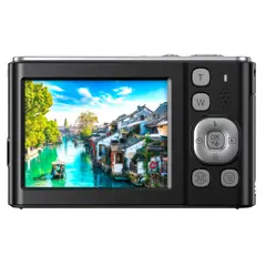 RENVMEXY - Cámara Digital DC325W 8K 21MP Doble Pantalla Zoom 8X + Tarjeta TF 64GB Incluida Lista para Usar