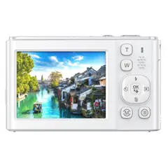 RENVMEXY - Cámara Digital DC325W 8K 21MP Doble Pantalla Zoom 8X + Tarjeta TF 64GB Incluida Lista para Usar