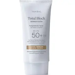 Yanbal - Fotoprotector Facial Gel Velvet Total Block Dermafusión SPF 50+