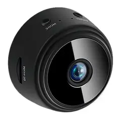 GENERICO - Mini cámara Genérico wifi 1080P infrarroja recargable negro