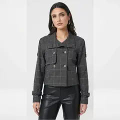 TEILOR - Casaca Cuadros Mujer